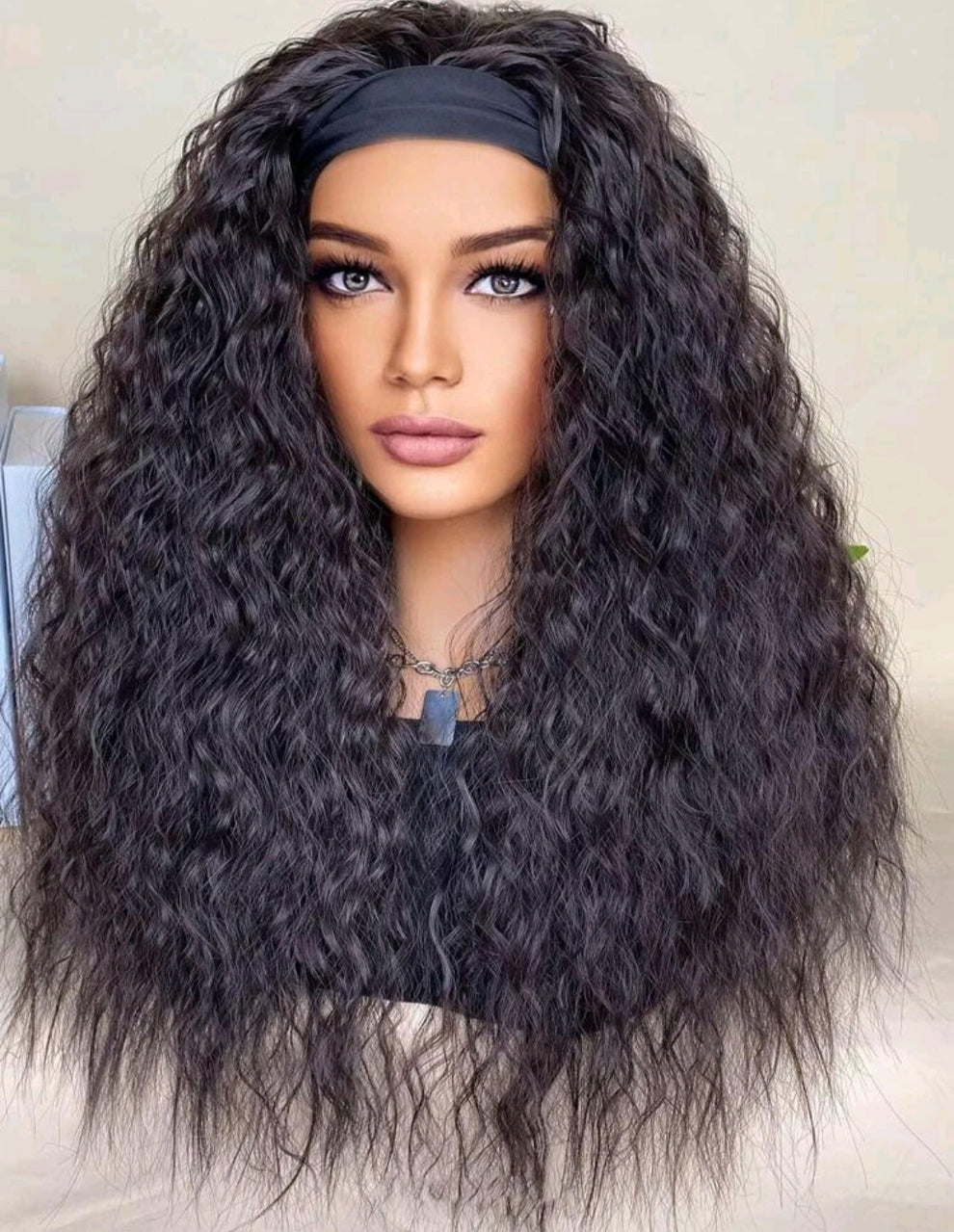 Headband Wig(human blend)